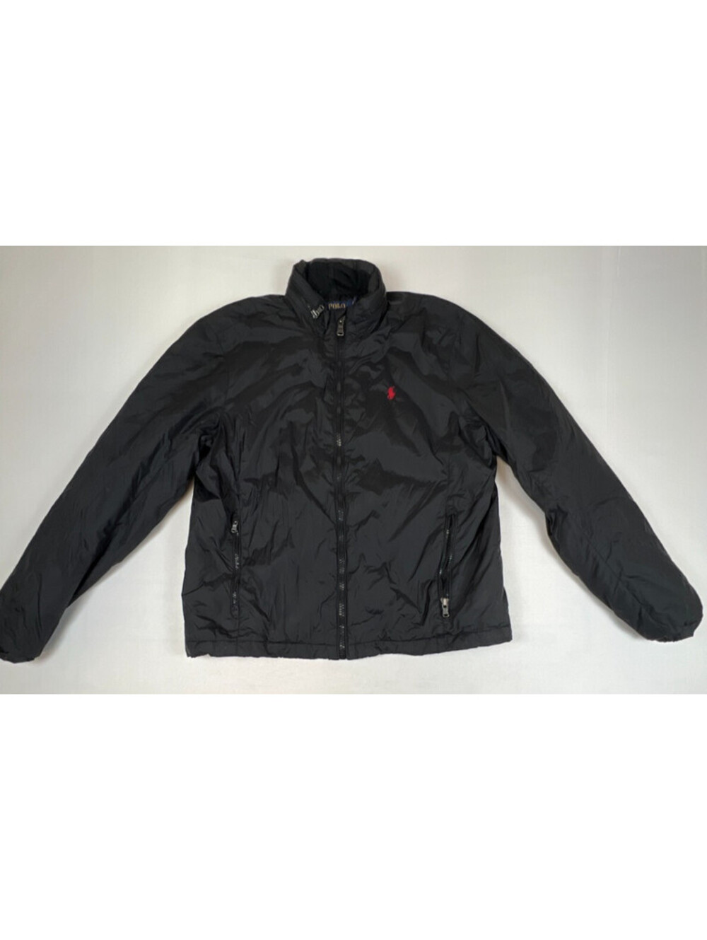Polo Ralph Lauren Men's Black Lightweight Full Zip Puffer Jacket Size M
